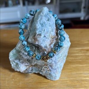 Kiwi Jasper Bracelet - Root Chakra